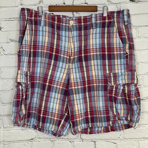 Polo Jeans Company Ralph‎ Lauren Shorts Men's Size 40 Multicolored Plaid Pockets
